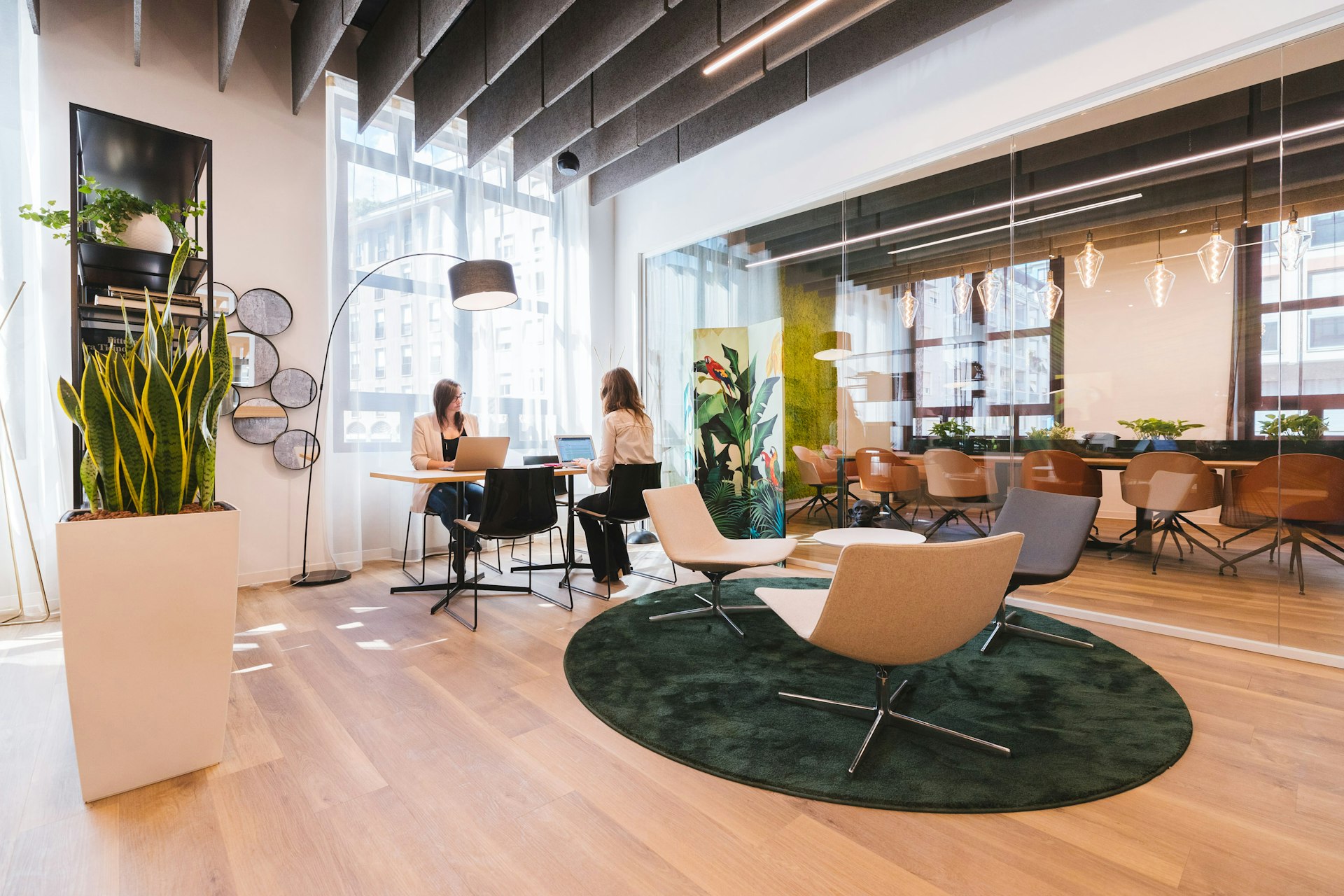 An organised, bright commercial interior